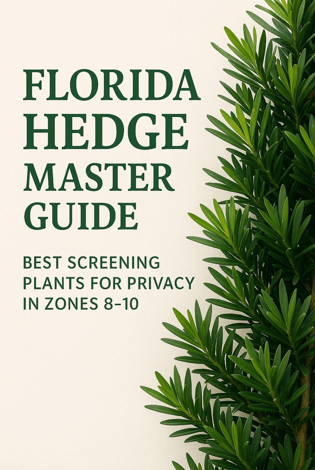 Florida Privacy Hedge Guide – Screening Plants for Zones 8-10 (Digital Download)