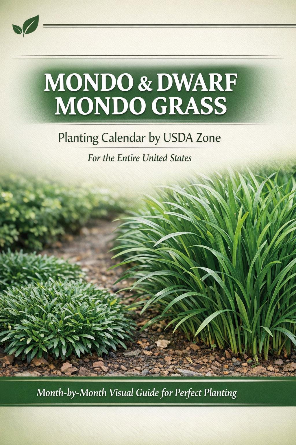 Mondo & Dwarf Mondo Planting Calendar by USDA Zone