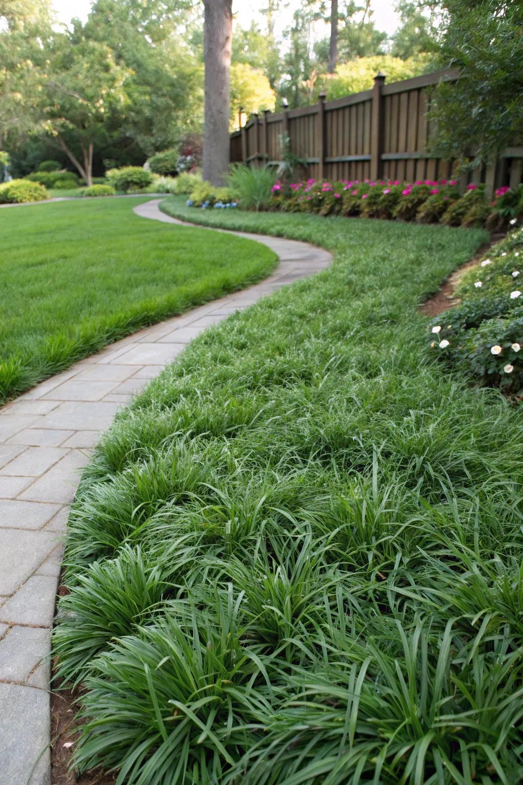50 Dwarf Mondo Grass Plants – Low Maintenance Ground Cover for Landscaping