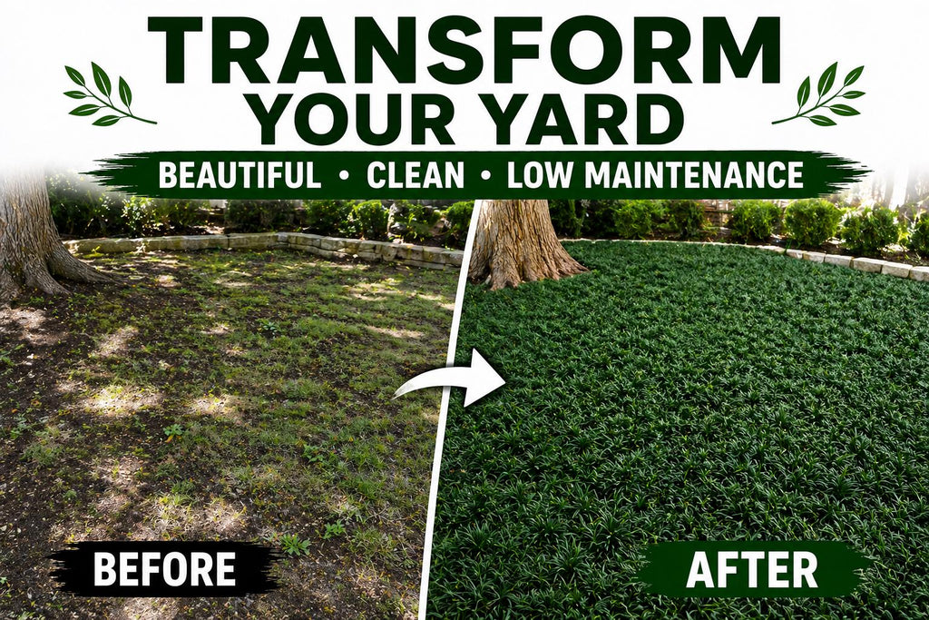 100 Dwarf Mondo Grass Plants – Shade Ground Cover, No Mow Lawn Alternative (Bare Root)