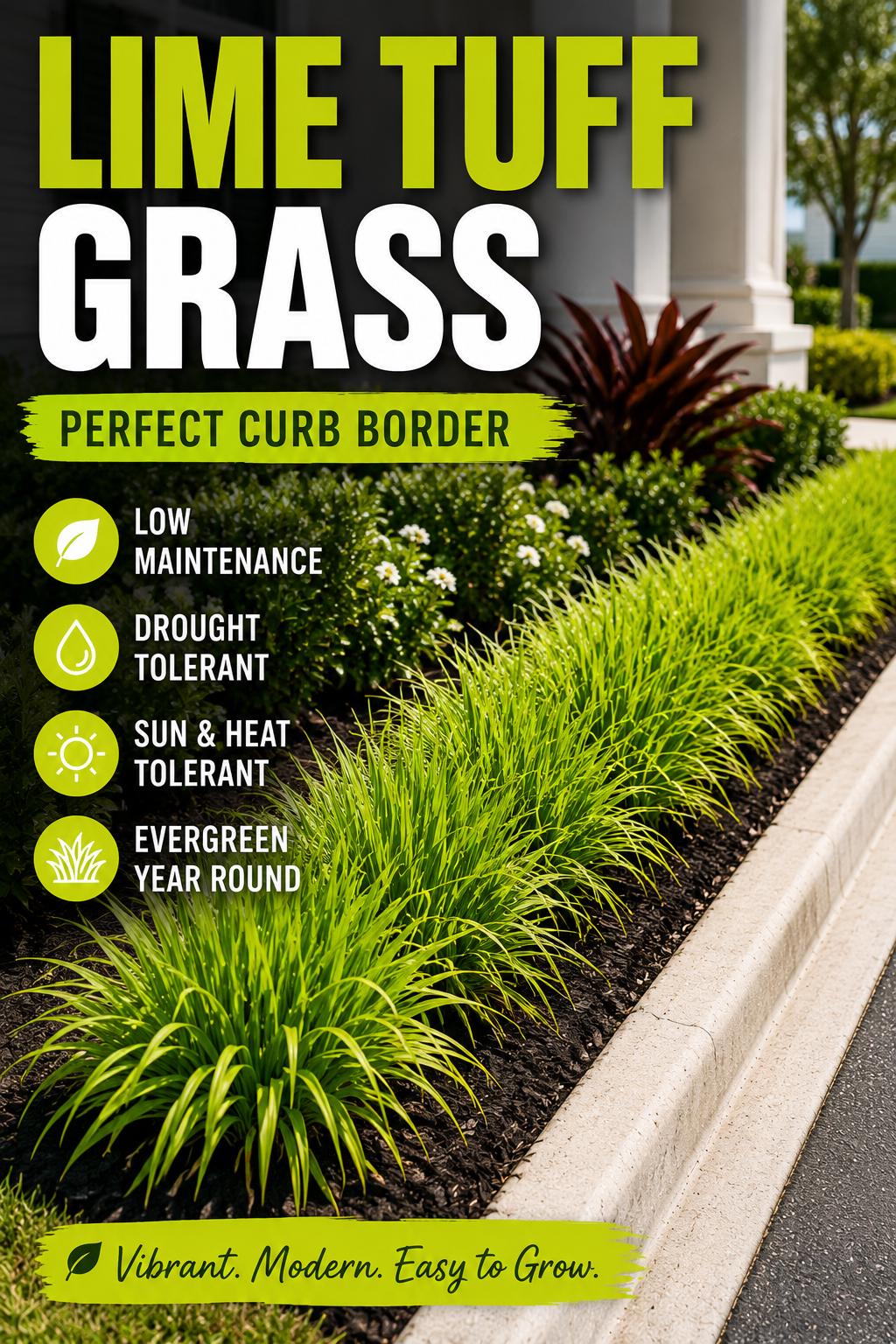 10 Lime Tuff Lomandra Grass Plants | Drought Tolerant, Low Maintenance Landscaping